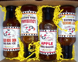 Burning Asphalt BBQ Sauce 4-Pack Gift Set