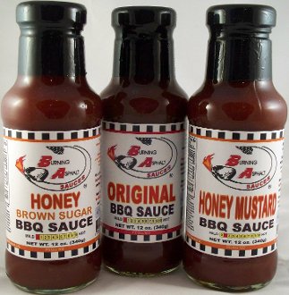 Burning Asphalt BBQ Sauce 3-Pack Gift Set